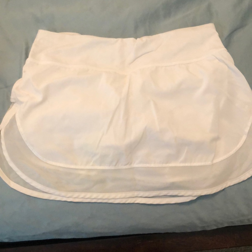 White Lululemon skort